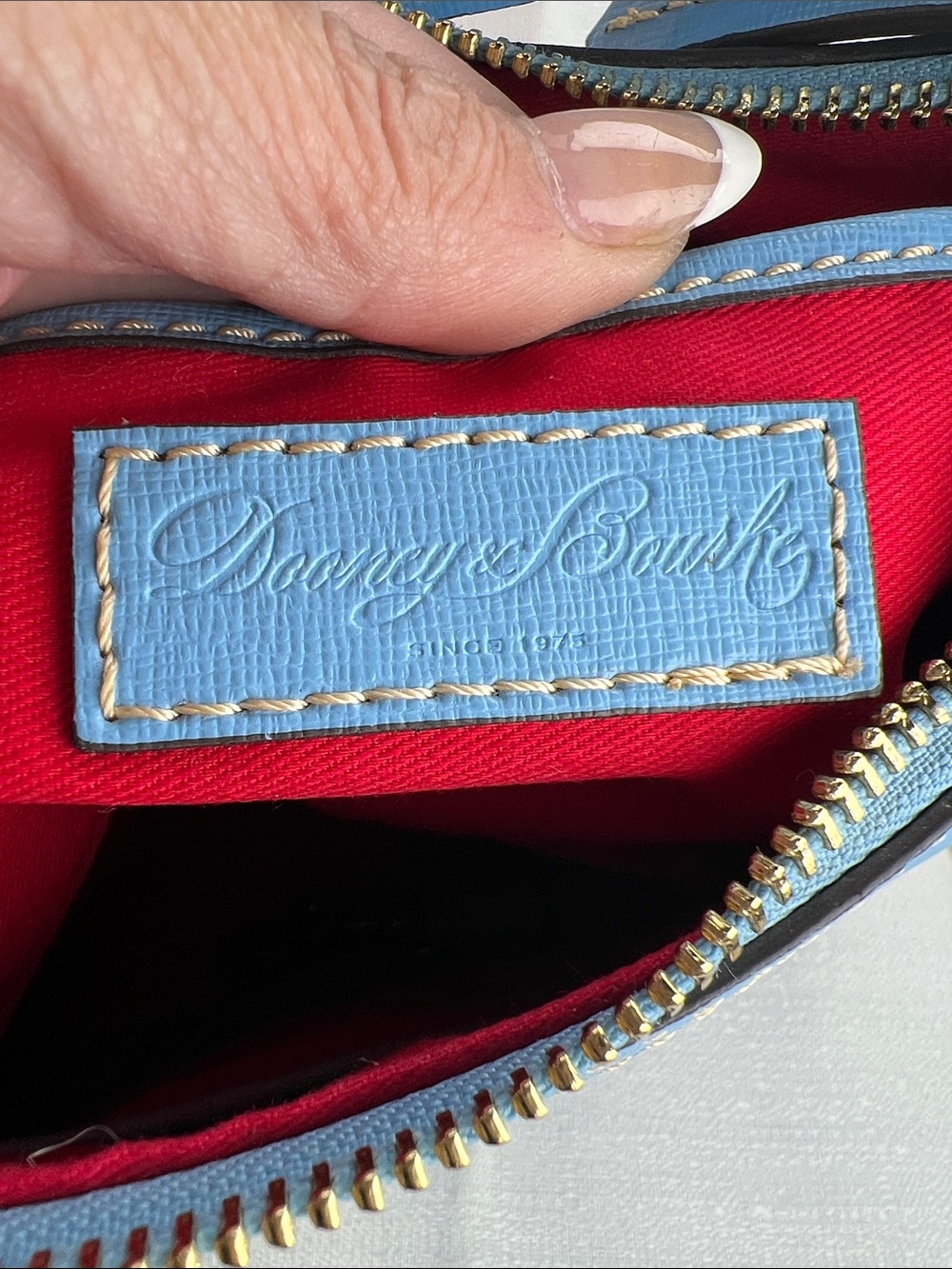 Dooney and Bourke, NWOTBlue structured bag - Picture 9 of 11